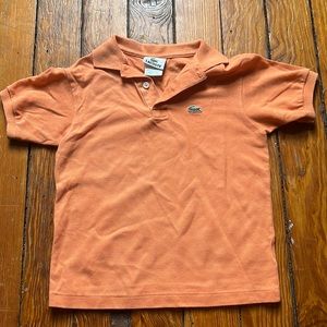 Lacoste - Pale orange polo shirt - youth size 8